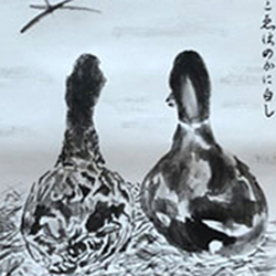 Tuschelei Enten
