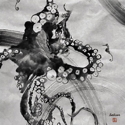 Tuschelei Octopus