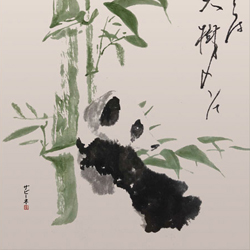 Tuschelei Panda