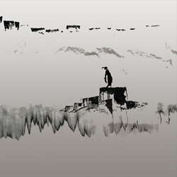 Tuschelei Pinguin
